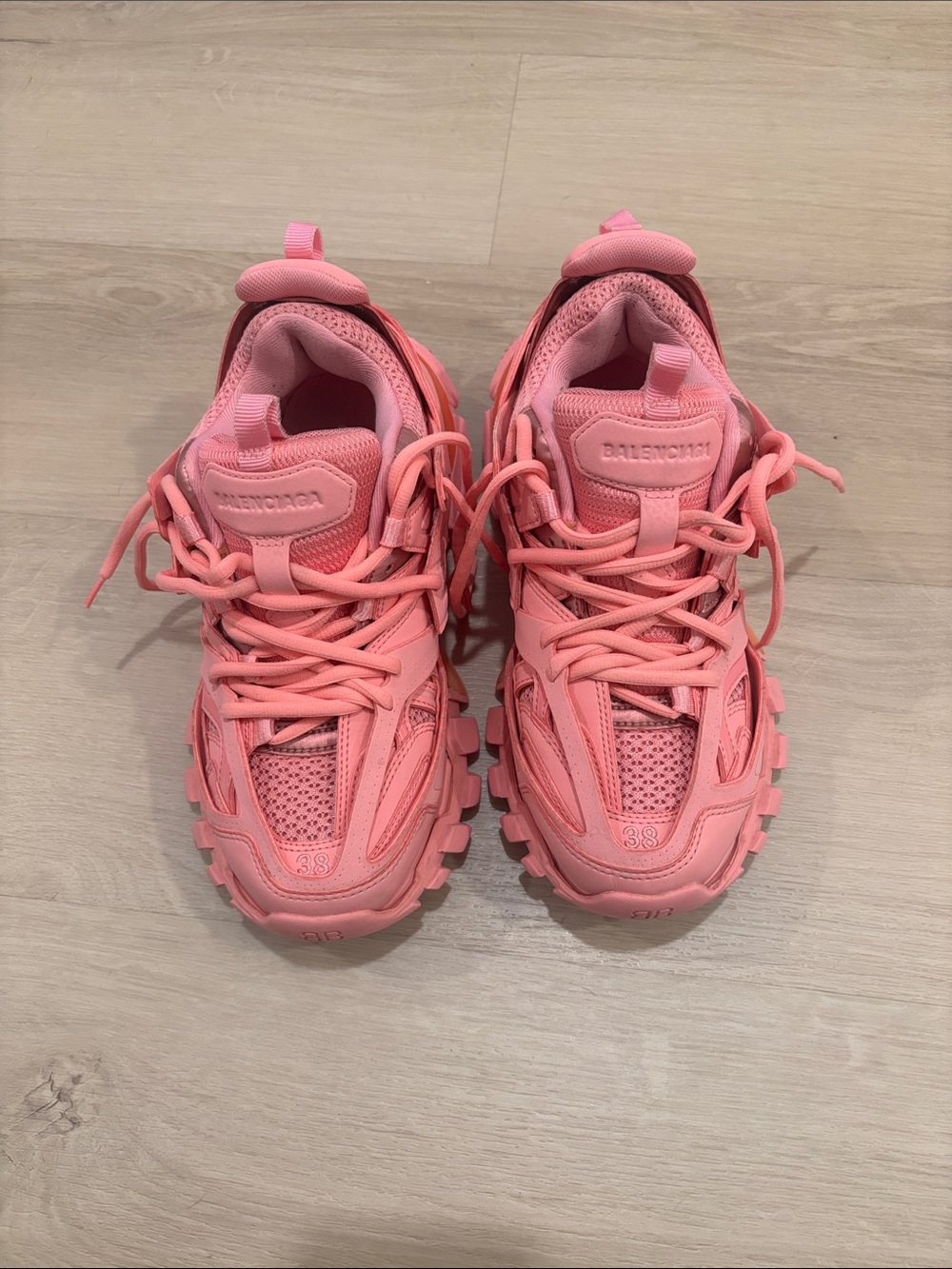 Balenciaga Pink Triple-Sole Sneakers